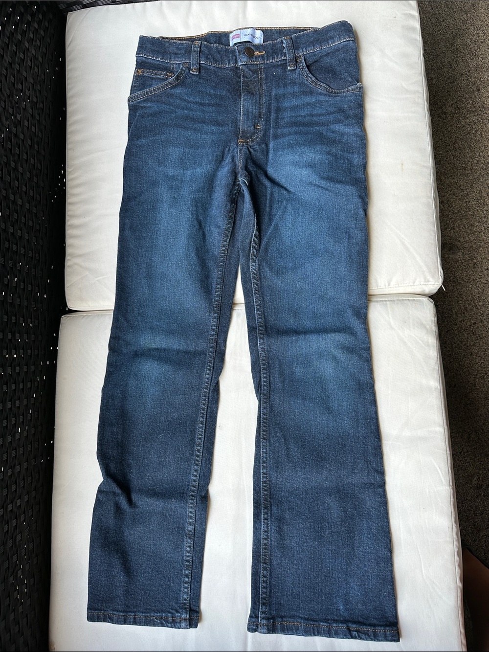 Wrangler Boys Dark Blue Straight Leg Jeans